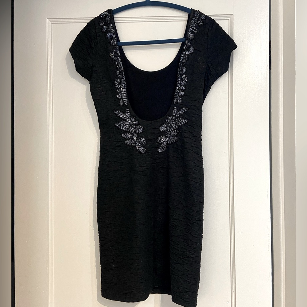 Free People beaded scoop back dress